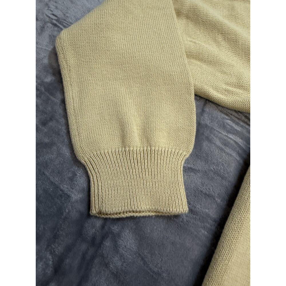 Tasso Elba Golf V-Neck Argyle Cotton Knit Sweater Mens Large Tan/Navy‎ Pattern - Picture 3 of 5